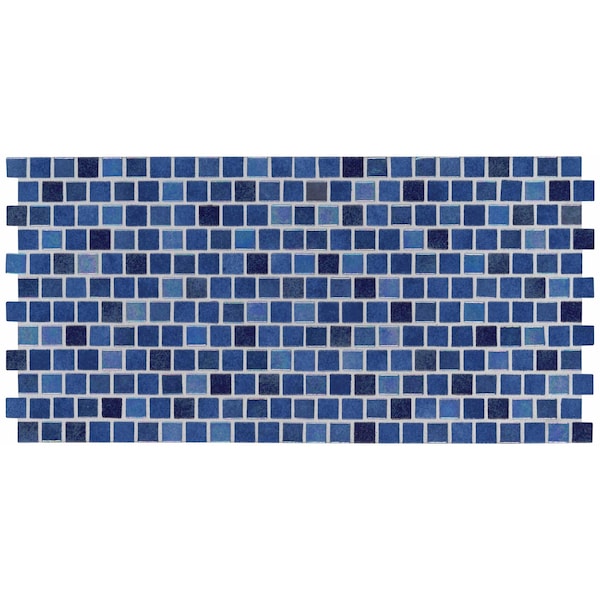 Msi Hawaiian Blue 11.81 In. X 11.81 In. X 4 Mm Glass Mesh-Mounted Mosaic Tile, 20PK ZOR-MD-0181 - main
